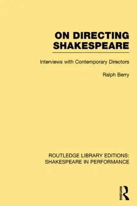  Routledge Library Editions: Shakespeare in Performance | Buch |  Sack Fachmedien