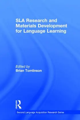 Tomlinson |  SLA Research and Materials Development for Language Learning | Buch |  Sack Fachmedien