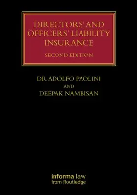 Paolini / Nambisan |  Directors' and Officers' Liability Insurance | Buch |  Sack Fachmedien