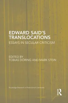 Doring / Stein |  Edward Said's Translocations | Buch |  Sack Fachmedien