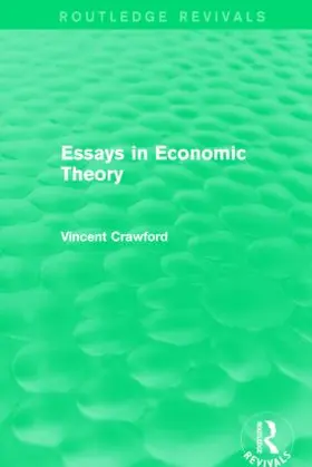Crawford |  Essays in Economic Theory | Buch |  Sack Fachmedien