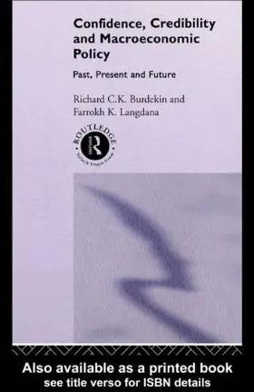 Langdana |  Confidence, Credibility and Macroeconomic Policy | Buch |  Sack Fachmedien