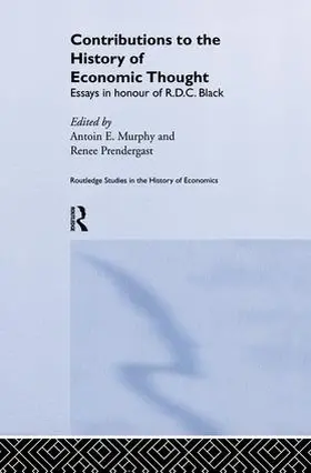 Murphy / Prendergast |  Contributions to the History of Economic Thought | Buch |  Sack Fachmedien