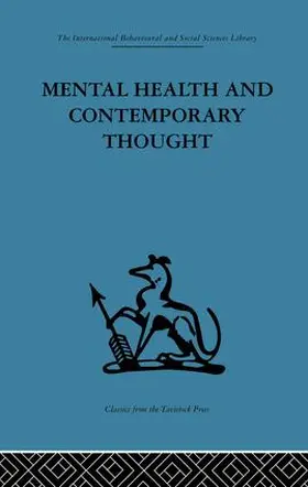 Ahrenfeldt / Soddy |  Mental Health and Contemporary Thought | Buch |  Sack Fachmedien
