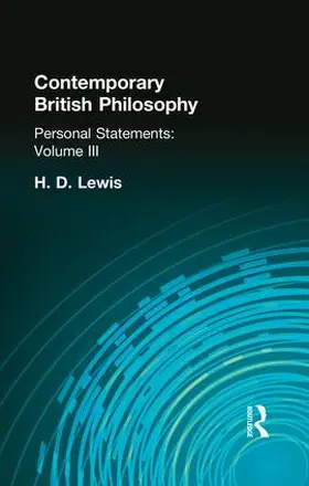 Lewis |  Contemporary British Philosophy | Buch |  Sack Fachmedien
