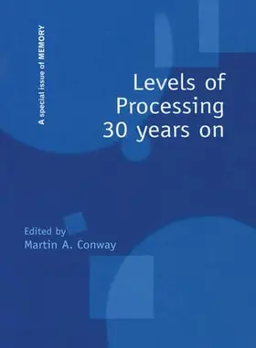 Conway |  Levels of Processing 30 Years On | Buch |  Sack Fachmedien
