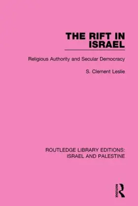 Leslie |  The Rift in Israel | Buch |  Sack Fachmedien