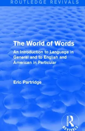 Partridge |  The World of Words | Buch |  Sack Fachmedien