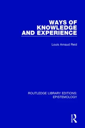 Reid |  Ways of Knowledge and Experience | Buch |  Sack Fachmedien