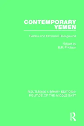 Pridham |  Contemporary Yemen | Buch |  Sack Fachmedien
