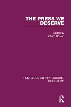 Boston |  The Press We Deserve | Buch |  Sack Fachmedien