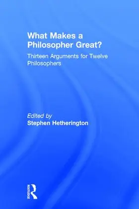 Hetherington |  What Makes a Philosopher Great? | Buch |  Sack Fachmedien