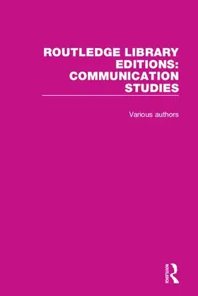 Various |  Routledge Library Editions: Communication Studies | Buch |  Sack Fachmedien