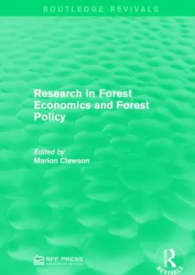 Clawson |  Research in Forest Economics and Forest Policy | Buch |  Sack Fachmedien