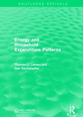 Lareau / Darmstadter |  Energy and Household Expenditure Patterns | Buch |  Sack Fachmedien