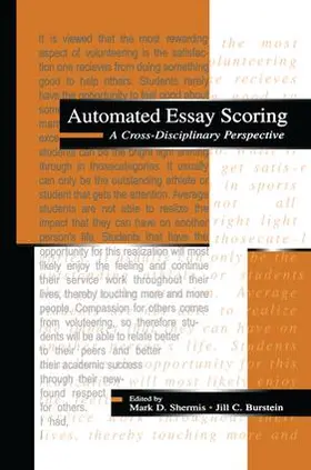 Shermis / Burstein | Automated Essay Scoring | Buch | 978-1-138-96421-1 | www2.sack.de