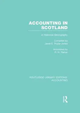 Pryce-Jones / Parker | Accounting in Scotland | Buch | 978-1-138-96580-5 | sack.de