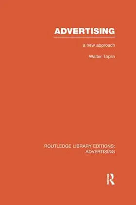 Taplin |  Advertising A New Approach | Buch |  Sack Fachmedien