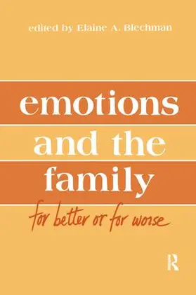 Blechman / Delamater |  Emotions and the Family | Buch |  Sack Fachmedien