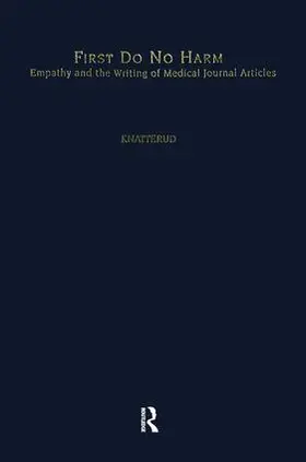 Knatterud |  First Do No Harm | Buch |  Sack Fachmedien