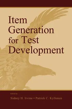 Irvine / Kyllonen |  Item Generation for Test Development | Buch |  Sack Fachmedien