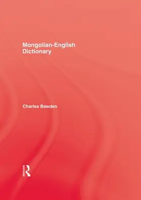 Bawden |  Mongolian English Dictionary | Buch |  Sack Fachmedien