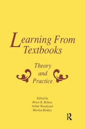 Britton / Woodward / Binkley | Learning From Textbooks | Buch | 978-1-138-97961-1 | www2.sack.de