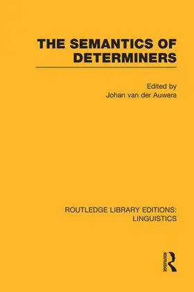 Van Der Auwera |  The Semantics of Determiners | Buch |  Sack Fachmedien