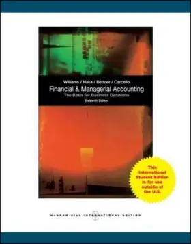 Williams |  Financial and Managerial Accounting | Buch |  Sack Fachmedien
