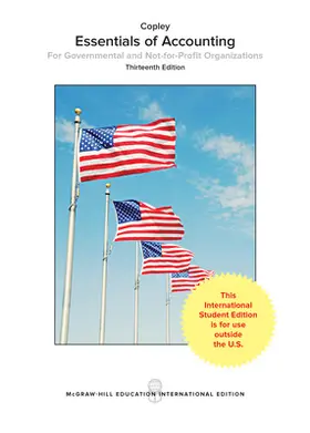 Copley |  Essentials of Accounting for Governmental and Not-for-Profit Organizations | Buch |  Sack Fachmedien