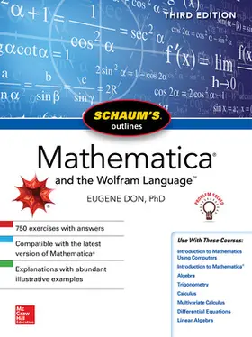 Don |  Schaum's Outline of Mathematica, Third Edition | Buch |  Sack Fachmedien
