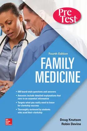 Knutson |  Family Medicine Pretest Self-Assessment and Review, Fourth Edition | Buch |  Sack Fachmedien