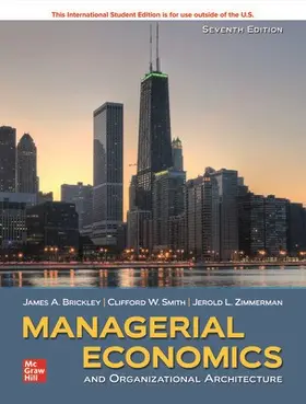 Smith / Brickley / Zimmerman |  ISE Managerial Economics & Organizational Architecture | Buch |  Sack Fachmedien
