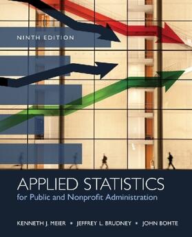 Meier / Brudney / Bohte |  Applied Statistics for Public and Nonprofit Administration | Buch |  Sack Fachmedien