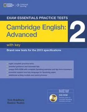 Bradbury / Yeates |  Exam Essentials Practice Tests: Cambridge English Advanced 2 with Key and DVD-ROM | Buch |  Sack Fachmedien