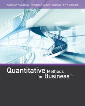 Anderson / Sweeney / Williams |  Quantitative Methods for Business | Buch |  Sack Fachmedien