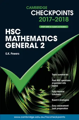 Powers |  Cambridge Checkpoints Hsc Mathematics General 2 2017-18 | Buch |  Sack Fachmedien