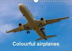 D. |  Colourful airplanes (Wall Calendar perpetual DIN A4 Landscape) | Sonstiges |  Sack Fachmedien