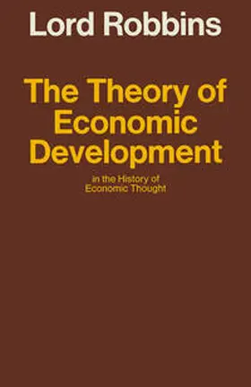 Robbins |  Theory of Economic Development in the History of Economic Thought | eBook | Sack Fachmedien