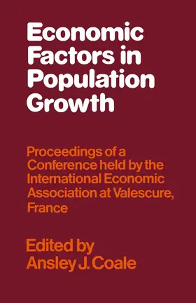 Coale |  Economic Factors in Population Growth | Buch |  Sack Fachmedien