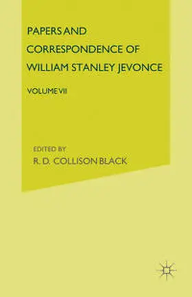 Jevons |  Papers and Correspondence of William Stanley Jevons | eBook | Sack Fachmedien