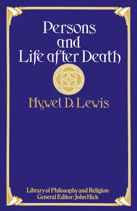 Lewis |  Persons and Life after Death | Buch |  Sack Fachmedien