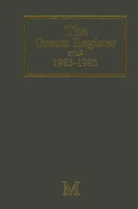 Lerner / Turner |  The Grants Register 1983–1985 | eBook | Sack Fachmedien