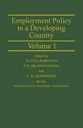 Robinson |  Employment Policy in a Developing Country A Case-study of India Volume 1 | eBook | Sack Fachmedien