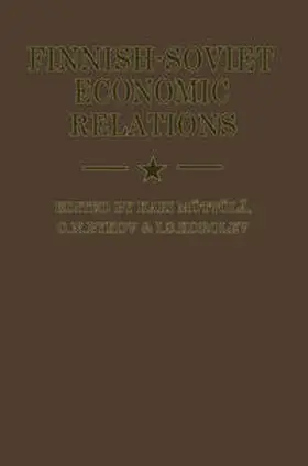 Mottola |  Finnish-Soviet Economic Relations | eBook | Sack Fachmedien