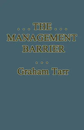 Tarr |  Management Barrier | eBook | Sack Fachmedien