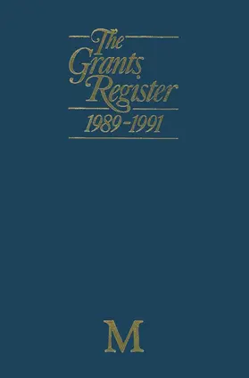 Lerner |  The Grants Register 1989-1991 | Buch |  Sack Fachmedien