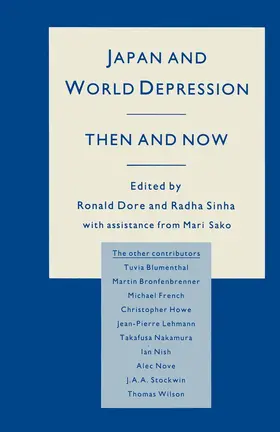 Dore / Sinha / Sako |  Japan and World Depression | Buch |  Sack Fachmedien