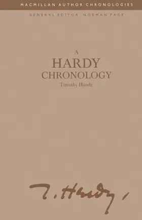 Hands |  A Hardy Chronology | Buch |  Sack Fachmedien