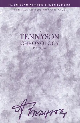 Pinion |  A Tennyson Chronology | Buch |  Sack Fachmedien